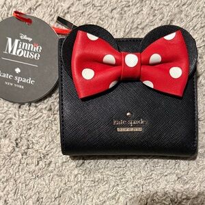 Kate Spade Black and Red Minnie Mouse Wallet